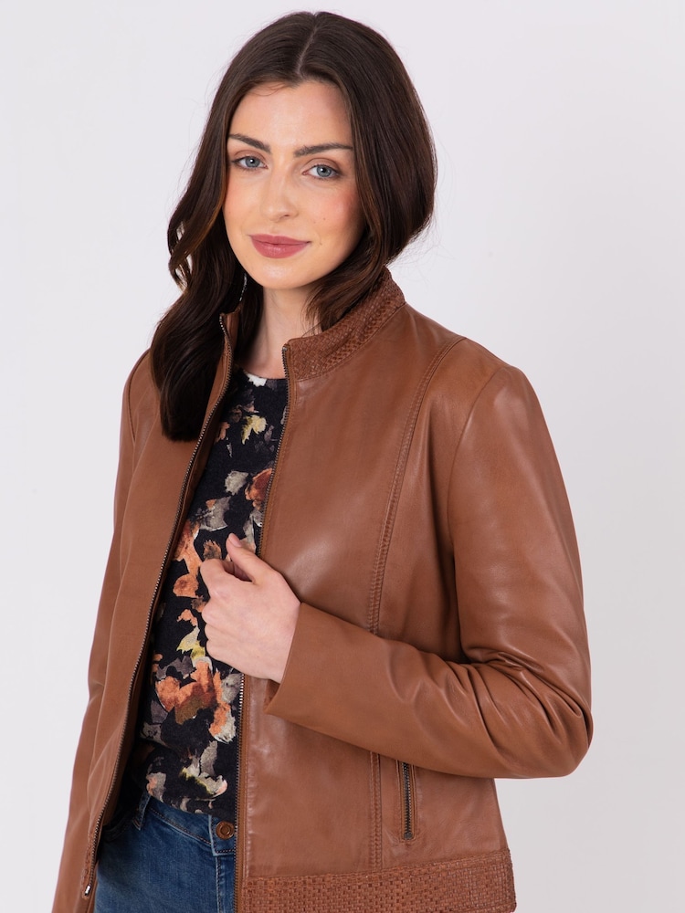 Lakeland Leather Inca Tan Anthorn Leather Jacket - Image 4 of 12