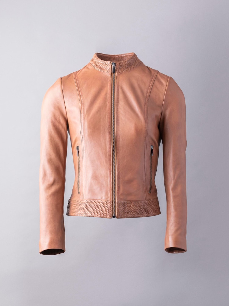 Lakeland Leather Inca Tan Anthorn Leather Jacket - Image 7 of 12