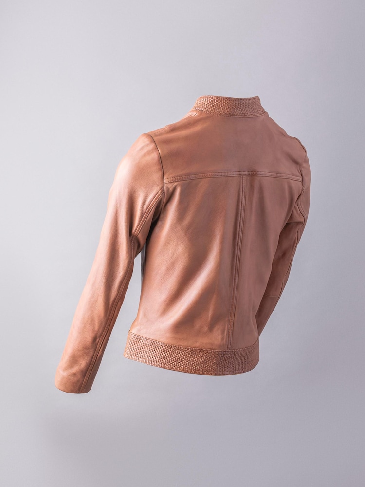 Lakeland Leather Inca Tan Anthorn Leather Jacket - Image 8 of 12