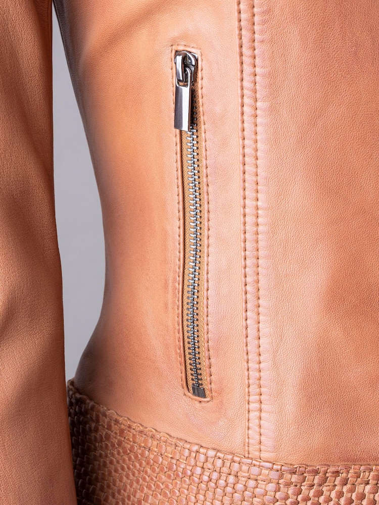 Lakeland Leather Inca Tan Anthorn Leather Jacket - Image 9 of 12