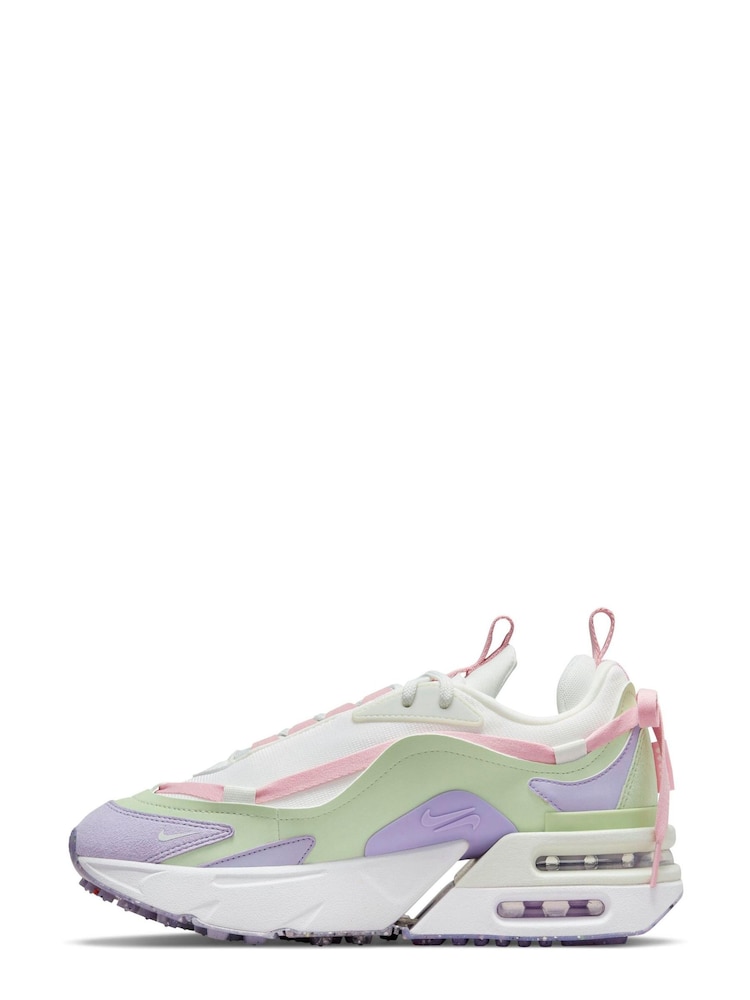 Nike White Air Max Furyosa Trainers - Image 2 of 8