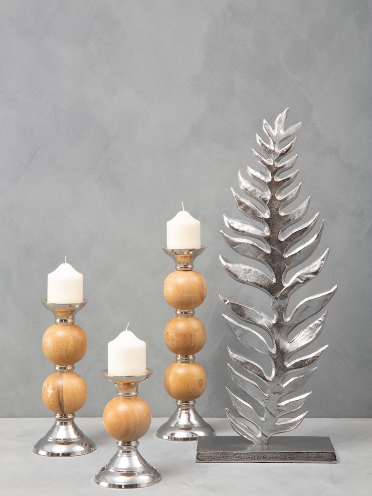 Fifty Five South Gold Hampstead Leaf Ornaments Sculpture - Image 1 of 3
