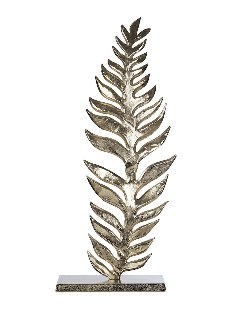 Fifty Five South Gold Hampstead Leaf Ornaments Sculpture - Image 3 of 3