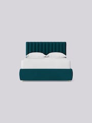 Swoon Easy Velvet Kingfisher Blue Porlock Divan Bed - Image 4 of 8