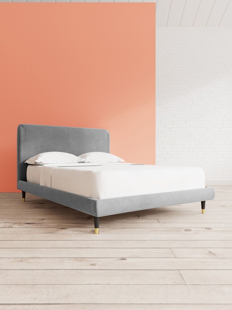 Swoon Smart Wool Pepper Grey Brockham Bed - Image 1 of 8