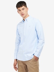 Barbour® Sky Blue Oxtown Classic Oxford Long Sleeve 100% Cotton Shirt - Image 1 of 4