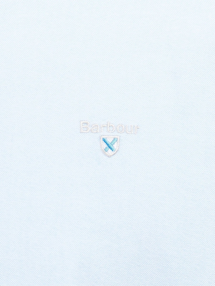 Barbour® Sky Blue Oxtown Classic Oxford Long Sleeve 100% Cotton Shirt - Image 4 of 4