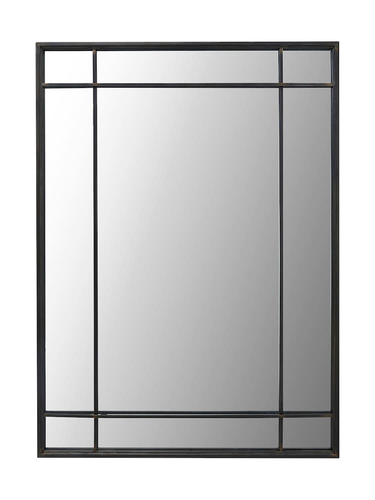 Pacific Antique Bronze Metal Rectangular Wall Mirror - Image 2 of 4 Pacific Antique Bronze Metal Rectangular Wall Mirror - Image 2 of 4