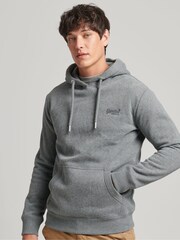 Темно-серый/серый/меланж - Хлопковая толстовка с вышитым логотипом Superdry Vintage - Image 1 of 6