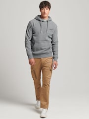 Темно-серый/серый/меланж - Хлопковая толстовка с вышитым логотипом Superdry Vintage - Image 3 of 6