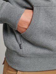 Темно-серый/серый/меланж - Хлопковая толстовка с вышитым логотипом Superdry Vintage - Image 4 of 6