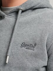 Темно-серый/серый/меланж - Хлопковая толстовка с вышитым логотипом Superdry Vintage - Image 5 of 6