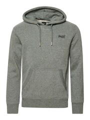 Темно-серый/серый/меланж - Хлопковая толстовка с вышитым логотипом Superdry Vintage - Image 6 of 6
