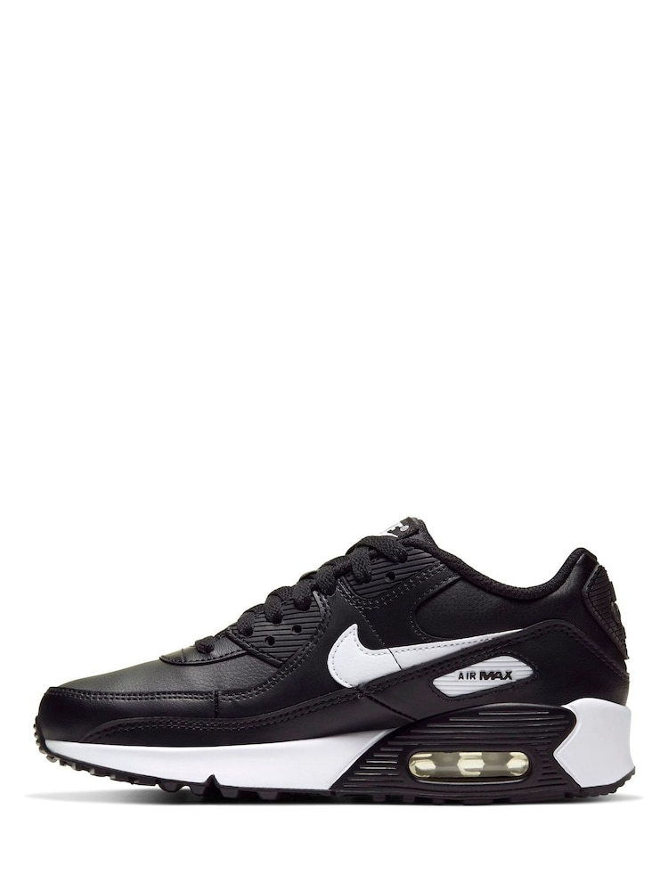 Schwarz/Weiß - Nike Air Max 90 Turnschuhe für Jugendliche - Bild 2 von 8 Schwarz/Weiß - Nike Air Max 90 Turnschuhe für Jugendliche - Bild 2 von 8