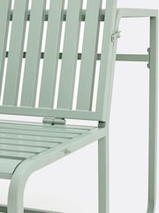 La Redoute Intérieurs Sage Green Talia Garden Table Bench in Steel - Image 5 of 6