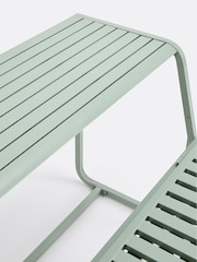 La Redoute Intérieurs Sage Green Talia Garden Table Bench in Steel - Image 6 of 6