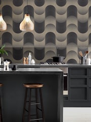 Graham & Brown Black & Gold Eclipse 10M Wallpaper - Image 1 of 3