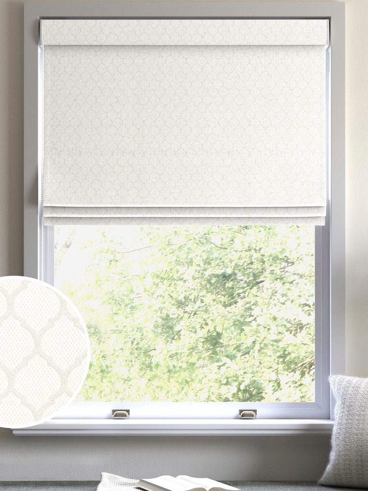 Cream Haines Made To Measure Roman Blinds - Image 1 of 6