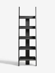 Black Bronx Oak Effect Ladder Shelf - Image 6 of 10