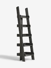 Black Bronx Oak Effect Ladder Shelf - Image 7 of 10