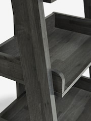 Black Bronx Oak Effect Ladder Shelf - Image 8 of 10