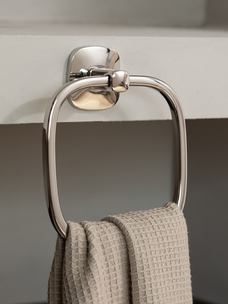 Robert Welch Silver Burford Towel Ring - Image 2 of 4