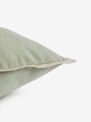 Sage Green 50 x 50cm Dalby Contrast Edge Cushion - Image 2 of 6
