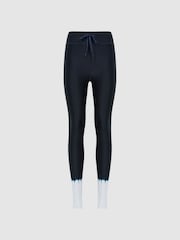Reiss Navy Halo The Upside Drawstring Leggings - Image 2 of 5