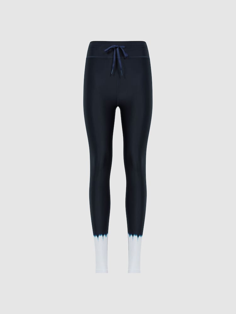 Reiss Navy Halo The Upside Drawstring Leggings - Image 2 of 5