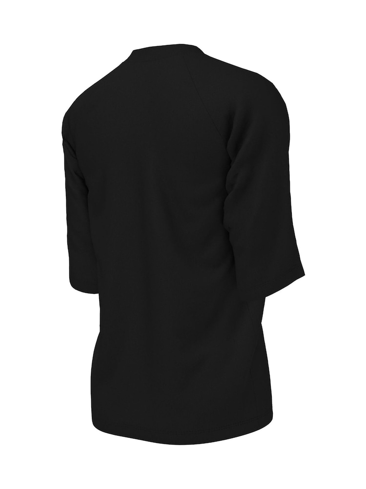 Nike Black Sun Safe Hydroguard Short Sleeve Rash Vest - Image 6 of 6