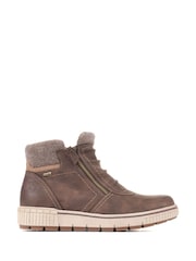 Relife by Pavers Vegan Casual Brown Ankle Boots - Image 1 of 7