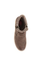 Relife by Pavers Vegan Casual Brown Ankle Boots - Image 4 of 7