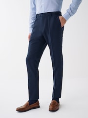 Bleu marine - Super Skinny - Pantalon élégant lavable en machine uni sur le devant - Image 1 de 7