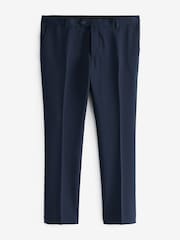 Bleu marine - Super Skinny - Pantalon élégant lavable en machine uni sur le devant - Image 4 de 7