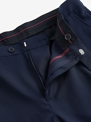 Bleu marine - Super Skinny - Pantalon élégant lavable en machine uni sur le devant - Image 5 de 7