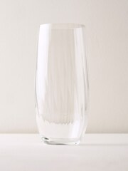Truly Set of 4 Clear Fluted Crystal High Ball Glasses - Image 3 of 3