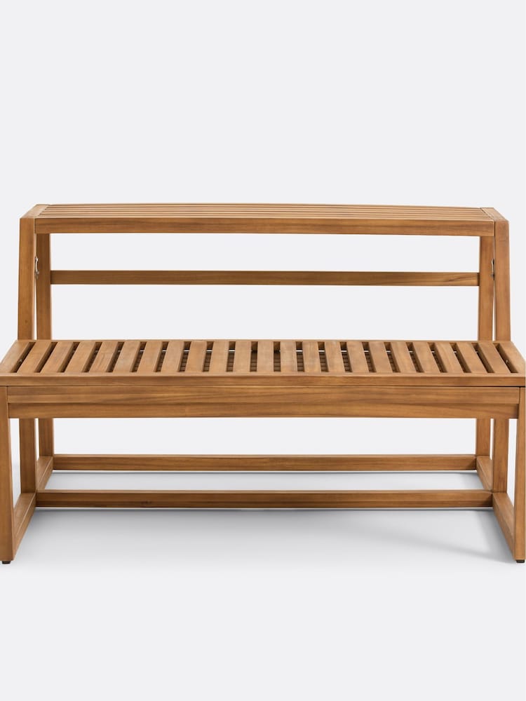La Redoute Intérieurs Acacia Talia Garden Table Bench in Steel - Image 2 of 5