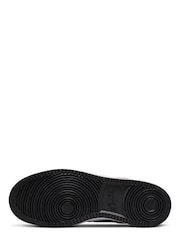 Nike Black/Red Court Vision Low Trainers - Image 6 of 8