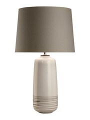 Village At Home White Moby Ceramic Table Lamp - Image 2 of 2