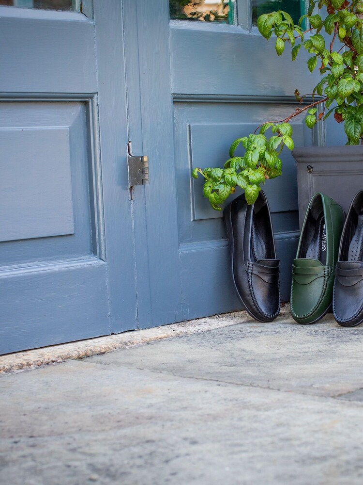 Pavers Blue Wide Fit Leather Penny Loafers - Image 7 of 7 Pavers Blue Wide Fit Leather Penny Loafers - Image 7 of 7