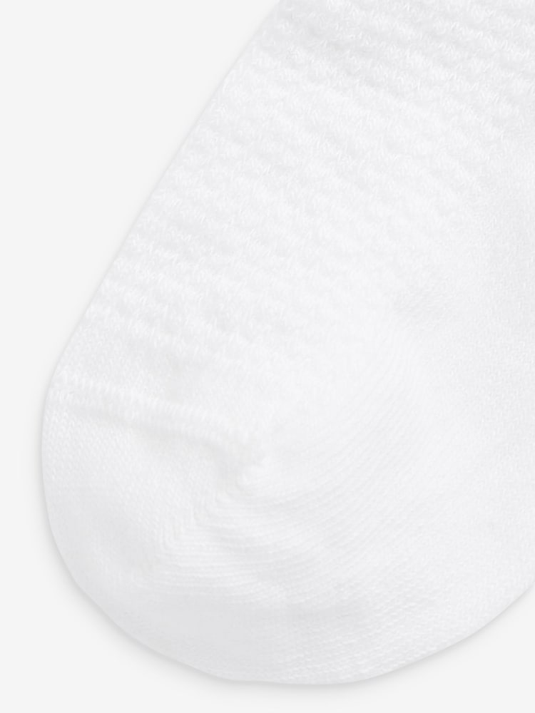 Weiß - Sneakersocken mit hohem Baumwollanteil und Rüschen, 5er-Pack - Bild 2 von 3 Weiß - Sneakersocken mit hohem Baumwollanteil und Rüschen, 5er-Pack - Bild 2 von 3