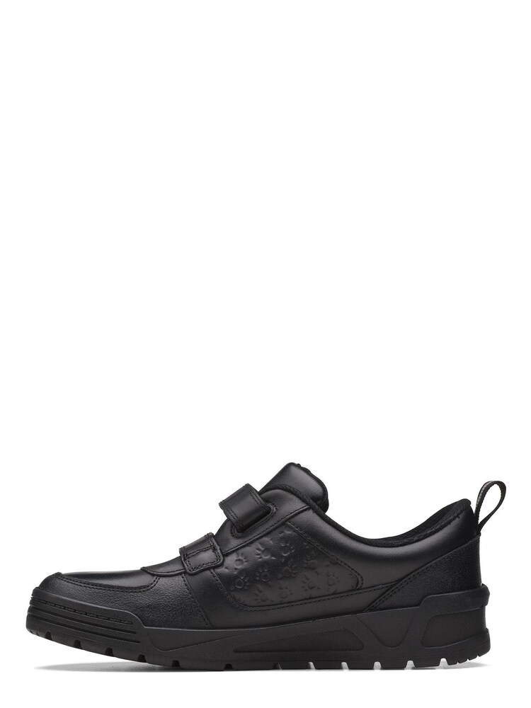Clarks Black Multi Fit Leather Palmer Steggy Shoes - Image 2 of 7