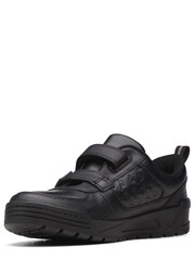 Clarks Black Multi Fit Leather Palmer Steggy Shoes - Image 4 of 7