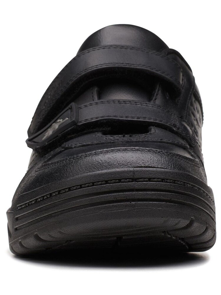 Clarks Black Multi Fit Leather Palmer Steggy Shoes - Image 5 of 7