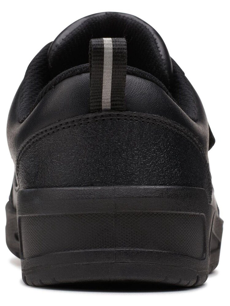 Clarks Black Multi Fit Leather Palmer Steggy Shoes - Image 6 of 7