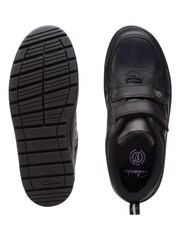Clarks Black Multi Fit Leather Palmer Steggy Shoes - Image 7 of 7