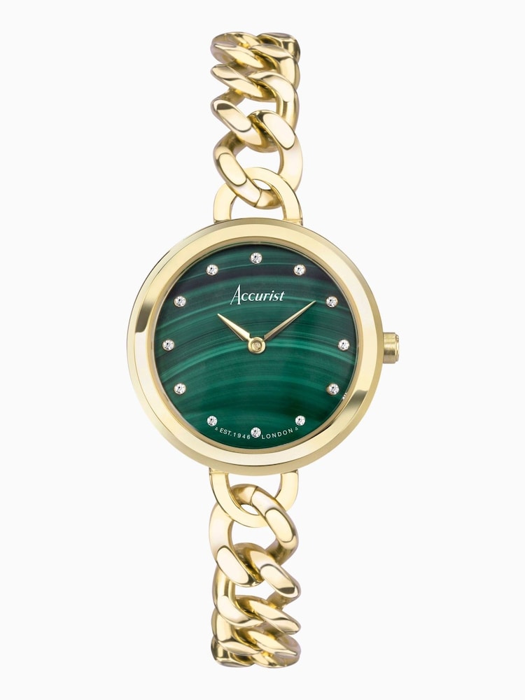Accurist Jewellery Womens Gold Plated Stainless Steel Chain Analogue Watch - Image 1 of 6