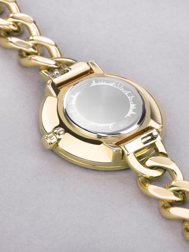 Accurist Jewellery Womens Gold Plated Stainless Steel Chain Analogue Watch - Image 2 of 6