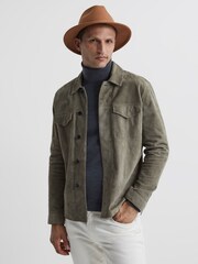 Reiss Camel Clive Wool Trilby Hat - Image 2 of 5