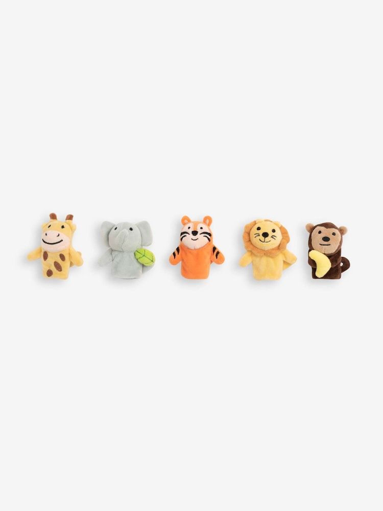 JoJo Maman Bébé Jungle Animal Finger Puppets - Image 1 of 2